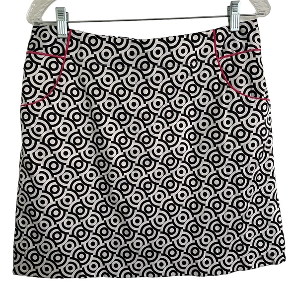 Sport Haley Pants - Sport Haley Geometric Black & White Golf Skort, Size 8
